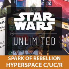 Star Wars Unlimited: Spark of Rebellion Hyperspace C/UC/R Multi-listings