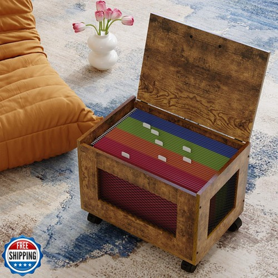 #ad Sbanmao Small File Cabinet Cart Under Desk Rolling Filing Cabine $58.99