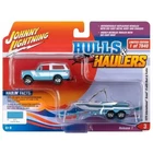 1979 INTERNATIONAL SCOUT II CAR WITH BOAT & TRAILER  - 1:64 - JOHNNY LIGHTNING