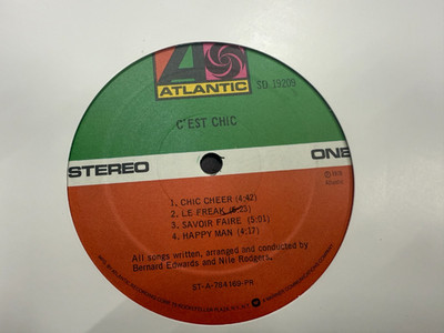 Chic C'est Chic LP 1978 Atlantic Records SD 19209 Le Freak Freak Out Disco