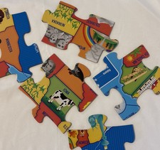Melissa  Doug 42 Large Piece USA Map Floor Puzzle. Geography lesson in a box 