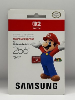 Samsung Nintendo Switch 2 MicroSD Express 256GB Super Mario Edition Memory Card