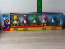 2.5" YOSHI Box Super Mario World of Nintendo Jakks Pink Purple Yellow Light Blue