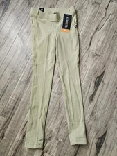 NWT Kerrits Knee Ice Fil Full Seat Riding Pants Kids XL Olive Green Equestrian