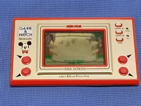Nintendo Game & Watch Mickey Mouse MC-25 Wide Screen 1981 with Box Tested