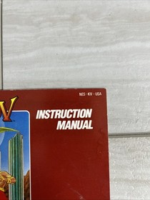 KARNOV Nintendo 1987 NES OEM Instruction Manual Only Authentic EUC
