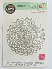 Sizzix Scallops Lace Set Dies -Set of  - Brand New
