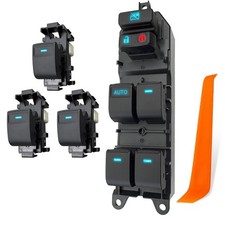 Ice Blue Led Power Window Switch 4pcs For 07-16 Toyota Rav4 W Pry Tool