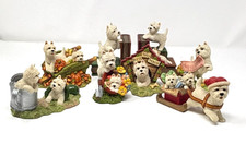 8 Peakdale Westies Sculptures Holiday Seasons Codes 239 323 335 336 340 361 365