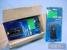 5 Leviton Black 12 Ft RCA Audio Speaker Cables Shielded C5452-12