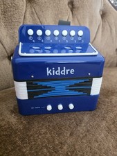 CHILDRENS Accordion Kids Musical w 7 Buttons 2 Bass Blue Musical Instrument