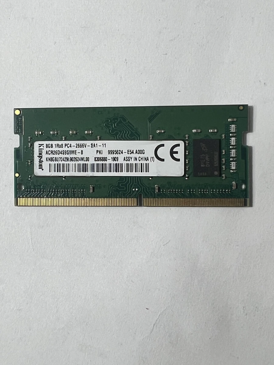 Kingston 8GB 1Rx8 PC4-2666V-SA1-11 DDR4 RAM Laptop Memory SODIMM