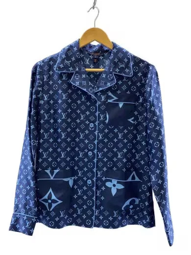 Louis Vuitton Silk Regular Size Casual Button-Down Shirts for Men