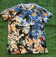 MANCHESTER UNITED STONE ROSES FOOTBALL SHIRT UK 2XL  NEW WITH TAGS