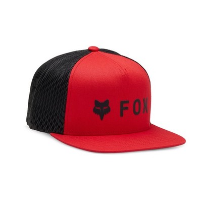 Fox Racing Cap Trucker Snapback Herren Flat Peak Absolute Mesh rot