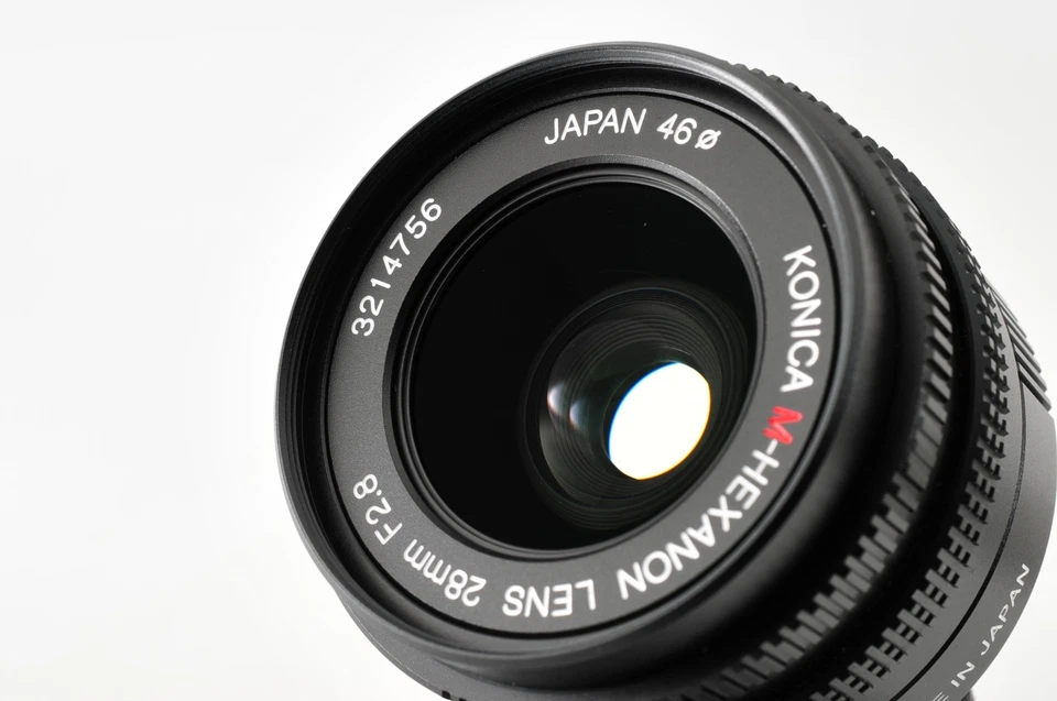 [EXCELENTE COMO NUEVO] Lente Konica M-HEXANON 28 mm F2,8 para montaje Leica M KM de JAPÓN Foto 4 de 4