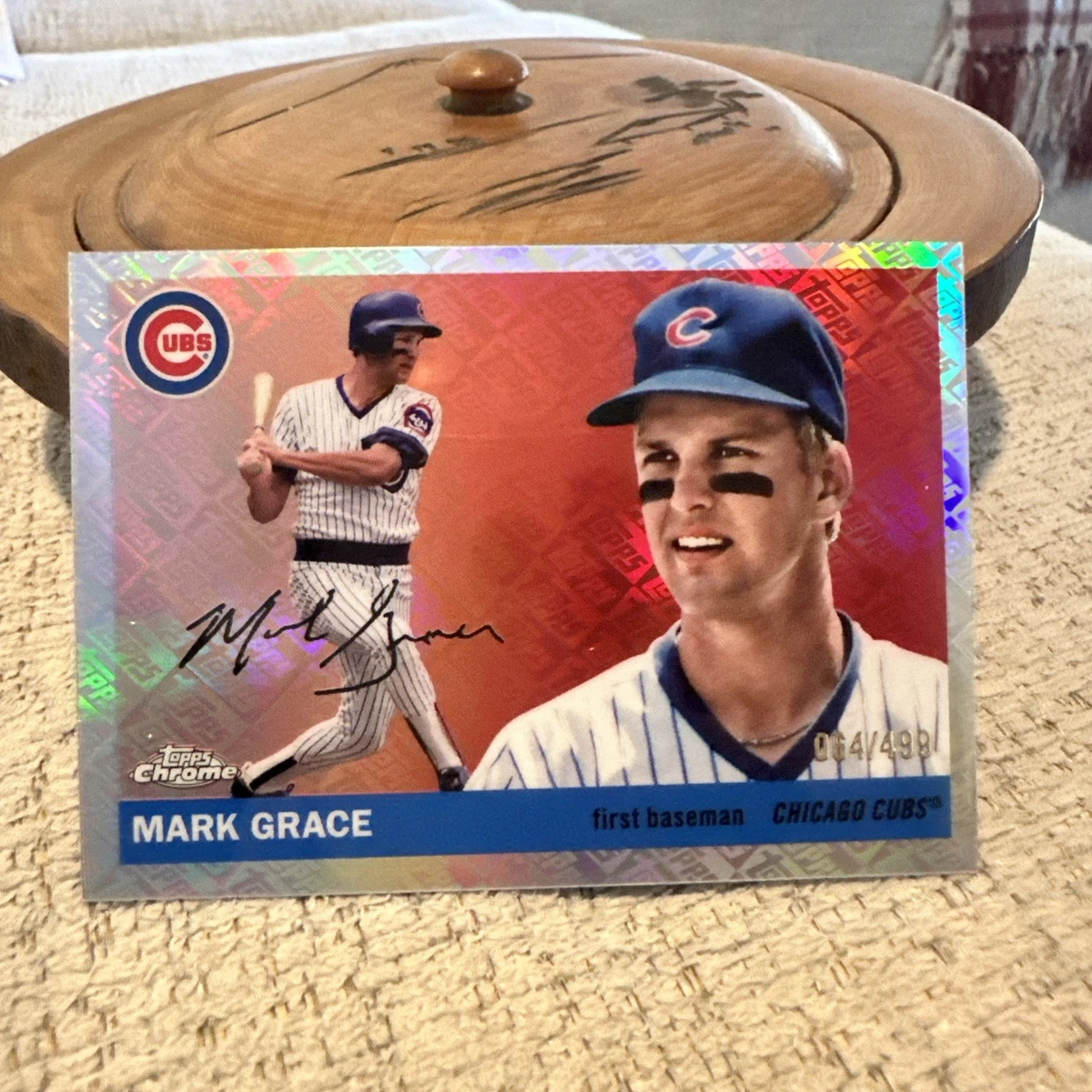 Mark Grace Baseball Serial Numbered Sports Trading Cards 