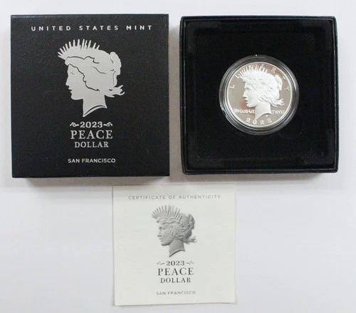 2023-S San Francisco Peace Dollar Proof PF - w/ Box & COA - 23XL