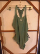 ARENA SAGE GREEN RECERBACK  SWIMSUIT        WOMENS SZ.  U.S. 32       NWT
