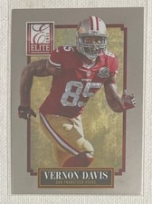 2013 Elite Football Vernon Davis Card #88 49ers Complete Your Set!