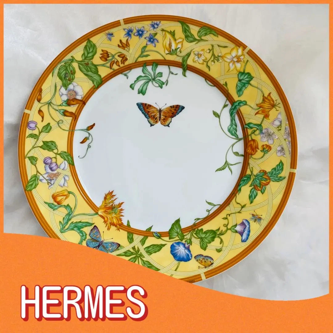 Preços baixos em Aparelhos de Jantar de Porcelana Amarela HERMÈS