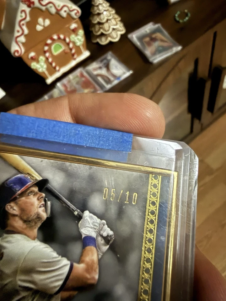 Rhys Hoskins 2019 Topps Museum Collection Baseball Auto Gold Metal Frame 5 of 10 - Image 2 of 3