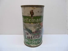 OLD STYLE LAGER FLAT TOP BEER CAN~HEILEMAN BRG, LA CROSSE, WIS #6