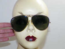 VINTAGE B  L RAY BAN USA AVIATOR GOLD TONE SUNGLASSES