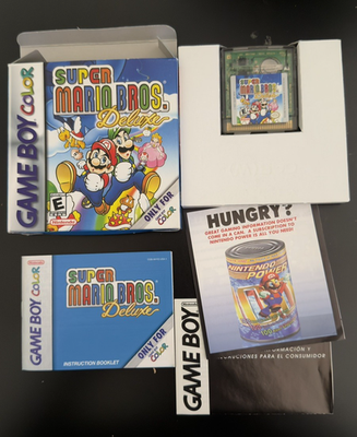 Nintendo Game Boy Color Super Mario Bros. Deluxe Complete In Box