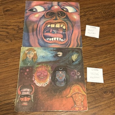 King Crimson Vinyl Record Lot Of 2 VG/G+ And VG-/VG-