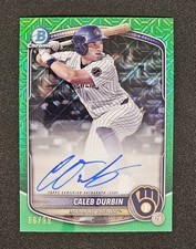 2025 Bowman Mega Box Caleb Durbin Green Mojo Auto /99