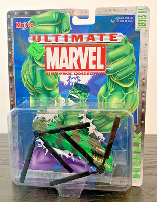 2002 Maisto 0065-1 ULTIMATE MARVEL AIR FORCE *HULK* CHINOOK CH-47 Series 1 MIB