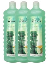 Avon Senses Cucumber melon Bubble Bath 24 fl.oz. Lot 3 bottles