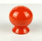 Vintage Fiestaware Radioactive Red Footed Sphere Salt or Pepper Shaker Fiesta