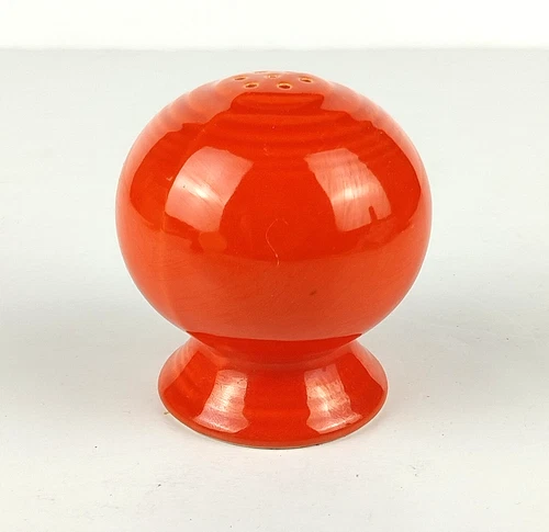 Vintage Fiestaware Radioactive Red Footed Sphere Salt or Pepper Shaker Fiesta