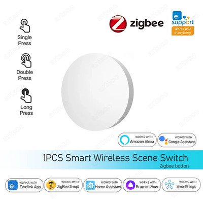 Zigbee Button Smart Wireless Remote Control Scene Switch Battery Powered Automat