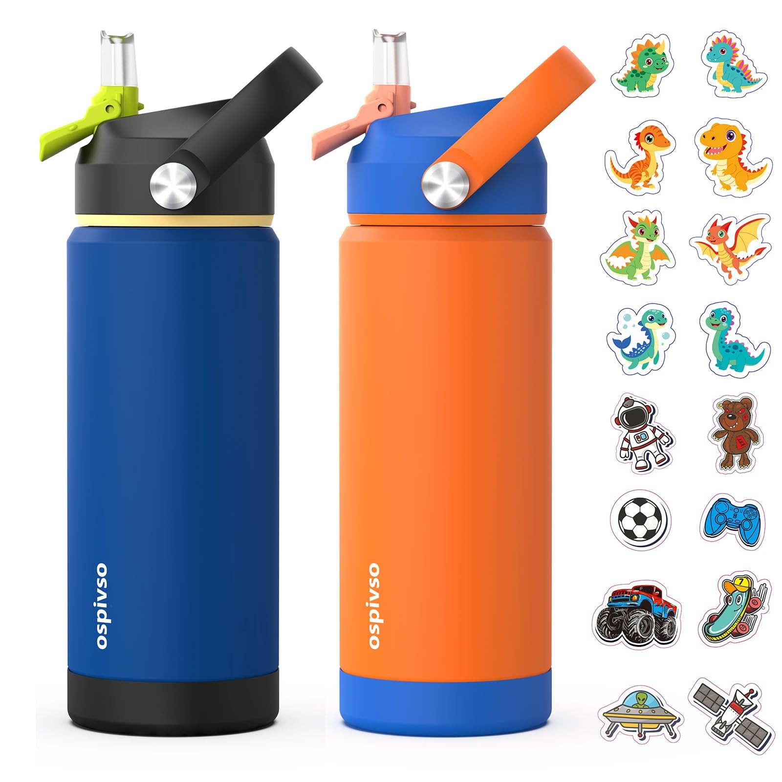 Water Bottle for ，Boys 18 oz Insulated Stainless Steel Cup
