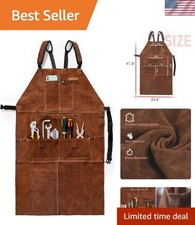 Heavy Duty Welder Apron - Flame Resistant Cowhide