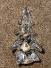 Art Clear Glass Christmas Tree 6" Clear Bottom No Chips Or Cracks — photo 1