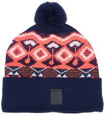 Brunotti Berretto Bambina Class Berretto in Maglia Berretto Invernale, Blu/Rosa, Taglia Unica,