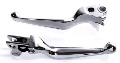 Handhebel Set Kupplung Bremse Chrom für Harley Softail -14 Dyna -17 Sportster-03