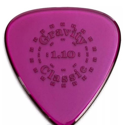 Used Gravity Picks Classic Standard Polished Pick, 1.10mm, Purple