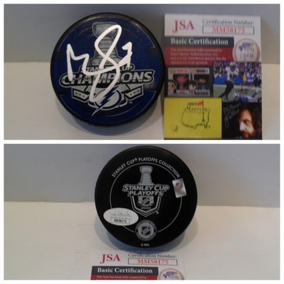 Mathieu Joseph Signed Tampa Bay Lightning 2020 Stanley Cup Champion Puck JSA COA