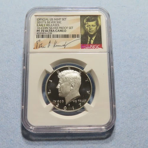 2017 S SILVER NGC PF70 ULTRA CAMEO PROOF KENNEDY HALF DOLLAR SILVER PROOF SET