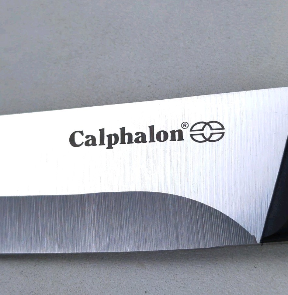 2pc Calphalon PRECISION SERIES 4" Serrated STEAK Knife SET, Stainless Steel, NEW