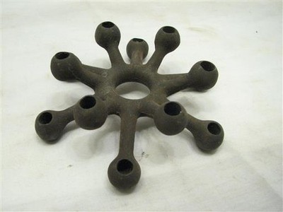 Dansk Designs Denmark Candle Holder Cast Iron Mid Century Modern