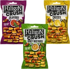 Huligan Pretzels Pieces Multipack Crisps (65G X Pack of 3) - Baked Pretzel Thin