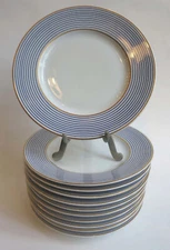 Raynaud Ceralene Limoges Crinoline Blue Bread Dessert 6.5" ***FLAWLESS***