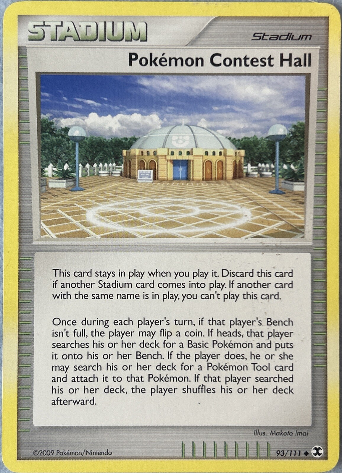 Pokemon Contest Hall 93/111 Rising Rivals Uncommon Stadium Pokemon TCG Card MP