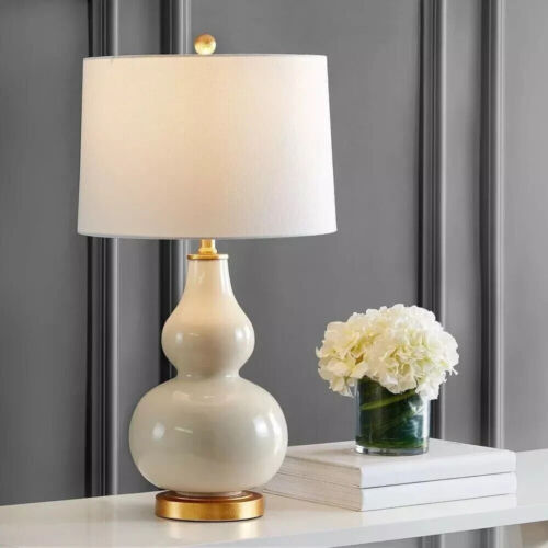 Table Lamps For Living Room Set 2 Stacked Gourd Mid Century Modern Farmhouse 29"